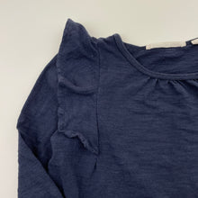 Load image into Gallery viewer, Girls Country Road, navy cotton long sleeve top, wash fade, FUC, size 7,  