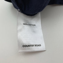 Load image into Gallery viewer, Girls Country Road, navy cotton long sleeve top, wash fade, FUC, size 7,  