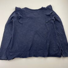 Load image into Gallery viewer, Girls Country Road, navy cotton long sleeve top, wash fade, FUC, size 7,  