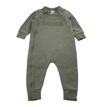 Load image into Gallery viewer, Unisex Bonds, Tech Sweat khaki zip romper, FUC, size 0,  