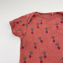 Load image into Gallery viewer, Unisex Next, cotton bodysuit / romper, radish, FUC, size 0,  