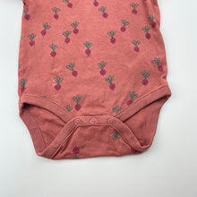 Load image into Gallery viewer, Unisex Next, cotton bodysuit / romper, radish, FUC, size 0,  