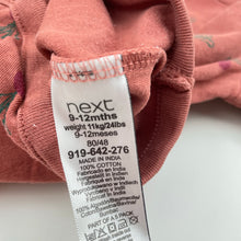 Load image into Gallery viewer, Unisex Next, cotton bodysuit / romper, radish, FUC, size 0,  