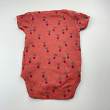 Load image into Gallery viewer, Unisex Next, cotton bodysuit / romper, radish, FUC, size 0,  