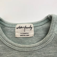Load image into Gallery viewer, Unisex Wilson + Frenchy, waffle organic cotton long sleeve top, FUC, size 0,  