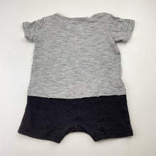 Load image into Gallery viewer, Boys Fox &amp; Finch, cotton romper, superhero, FUC, size 0,  