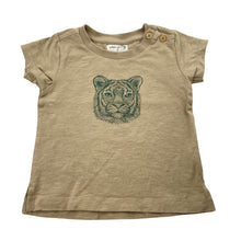 Load image into Gallery viewer, Unisex Wilson + Frenchy, organic cotton tee / top, tiger, GUC, size 0,  