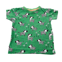 Load image into Gallery viewer, Unisex Sprout, cotton tee / top, zebras, wash fade, FUC, size 1,  