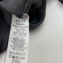 Load image into Gallery viewer, Unisex Next, grey cotton bodysuit / romper, FUC, size 0,  