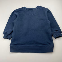 Load image into Gallery viewer, Boys BEAU HUDSON, navy fleece lined sweater / jumper, FUC, size 1,  