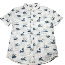 Load image into Gallery viewer, Boys Vineyard Vines, stretch cotton short sleeve shirt, light mark front hem, FUC, size 12-14,  