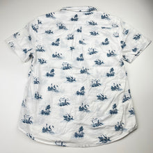 Load image into Gallery viewer, Boys Vineyard Vines, stretch cotton short sleeve shirt, light mark front hem, FUC, size 12-14,  