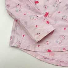 Load image into Gallery viewer, Girls Peppa Pig, cotton long sleeve tee / top, marks on cuffs, FUC, size 6,  