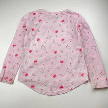 Load image into Gallery viewer, Girls Peppa Pig, cotton long sleeve tee / top, marks on cuffs, FUC, size 6,  