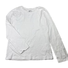 Load image into Gallery viewer, Unisex Anko, white cotton long sleeve tee / top, EUC, size 8,  