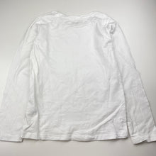 Load image into Gallery viewer, Unisex Anko, white cotton long sleeve tee / top, EUC, size 8,  