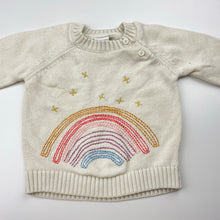 Load image into Gallery viewer, Girls Target, embroidered knitted cotton sweater / jumper, FUC, size 00,  