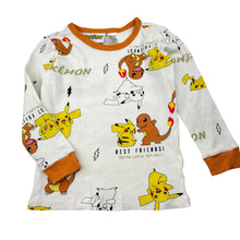 Load image into Gallery viewer, Unisex Nintendo, Pokemon ribbed long sleeve pyjama top, FUC, size 6,  