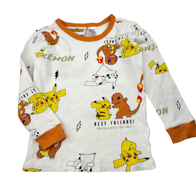 Unisex Nintendo, Pokemon ribbed long sleeve pyjama top, FUC, size 6,  