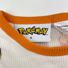 Load image into Gallery viewer, Unisex Nintendo, Pokemon ribbed long sleeve pyjama top, FUC, size 6,  