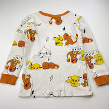 Load image into Gallery viewer, Unisex Nintendo, Pokemon ribbed long sleeve pyjama top, FUC, size 6,  