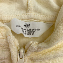 Load image into Gallery viewer, Girls H&amp;M, lemon terry cropped zip hoodie sweater, EUC, size 11-12,  