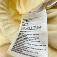 Load image into Gallery viewer, Girls H&amp;M, lemon terry cropped zip hoodie sweater, EUC, size 11-12,  