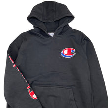 Load image into Gallery viewer, Unisex Champion, Authentic fleece lined hoodie sweater, small marks back left sleeve, FUC, size 12,  