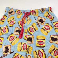 Load image into Gallery viewer, Unisex Peter Alexander, Vegemite lightweight cotton pyjama shorts, GUC, size 8,  