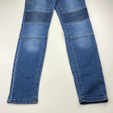 Load image into Gallery viewer, Girls Target, knit stretch denim leggings / jeggings, elasticated, Inside leg: 64cm, GUC, size 12,  