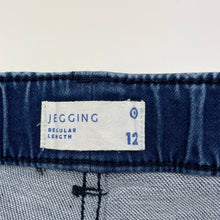 Load image into Gallery viewer, Girls Target, knit stretch denim leggings / jeggings, elasticated, Inside leg: 64cm, GUC, size 12,  