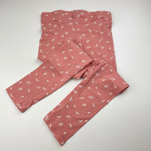 Load image into Gallery viewer, Girls H&amp;M, stretchy floral leggings, Inside leg: 43cm, GUC, size 7,  