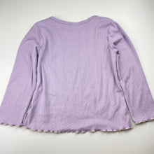 Load image into Gallery viewer, Girls Peter Alexander, soft feel long sleeve pyjama top, cracked print, FUC, size 4,  