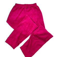 Load image into Gallery viewer, Girls L&amp;D, velour track pants, elasticated, Inside leg: 64cm, GUC, size 12,  