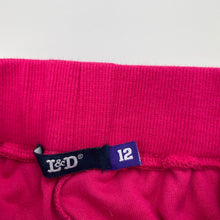 Load image into Gallery viewer, Girls L&amp;D, velour track pants, elasticated, Inside leg: 64cm, GUC, size 12,  