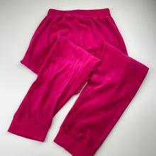 Load image into Gallery viewer, Girls L&amp;D, velour track pants, elasticated, Inside leg: 64cm, GUC, size 12,  