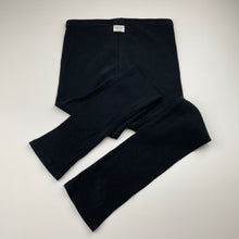 Load image into Gallery viewer, Girls Country Road, black ribbed leggings, elasticated, Inside leg: 58cm, EUC, size 10,  