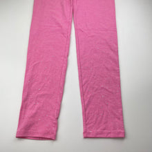 Load image into Gallery viewer, Girls GAP, pink marle &amp; silver glitter leggings, Inside leg: 64cm, NEW, size 12-13,  