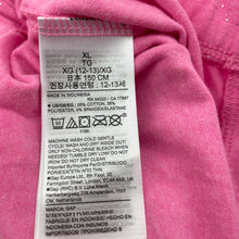 Load image into Gallery viewer, Girls GAP, pink marle &amp; silver glitter leggings, Inside leg: 64cm, NEW, size 12-13,  