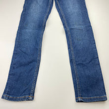 Load image into Gallery viewer, Girls Target, stretch denim jeans, adjustable, Inside leg: 60cm, light marks knees, FUC, size 9,  