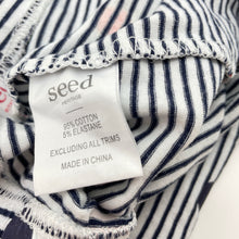Load image into Gallery viewer, Girls Seed, striped stretchy leggings, Inside leg: 63cm, FUC, size 10,  