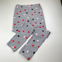 Load image into Gallery viewer, Girls Seed, striped stretchy leggings, Inside leg: 63cm, FUC, size 10,  