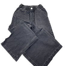 Load image into Gallery viewer, Girls H&amp;M, wide leg denim jeans, adjustable, Inside leg: 54cm, GUC, size 9,  