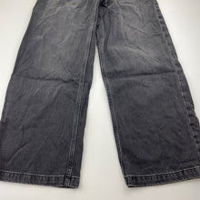 Load image into Gallery viewer, Girls H&amp;M, wide leg denim jeans, adjustable, Inside leg: 54cm, GUC, size 9,  