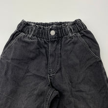 Load image into Gallery viewer, Girls H&amp;M, wide leg denim jeans, adjustable, Inside leg: 54cm, GUC, size 9,  