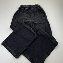 Load image into Gallery viewer, Girls H&amp;M, wide leg denim jeans, adjustable, Inside leg: 54cm, GUC, size 9,  
