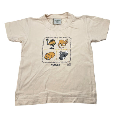 Unisex Oz Designs, cotton tee / top, koala, EUC, size 6,  
