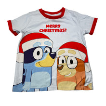 Load image into Gallery viewer, Unisex Bluey, Christmas pyjama tee / top, FUC, size 3,  
