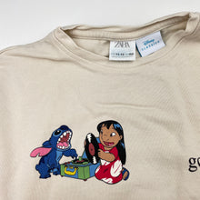 Load image into Gallery viewer, Girls Zara, Disney Lilo &amp; Stitch cropped cotton top, FUC, size 11-12,  