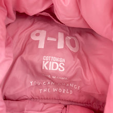 Load image into Gallery viewer, Girls Cotton On, hooded puffer vest / sleeveless jacket, GUC, size 9-10,  